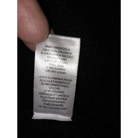 Tahari Women's Small Black On Black Textured Polka Dot Sweater - Picture 7 of 7